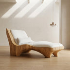 Modern Chaise Lounge With Curved Base For Living Room
