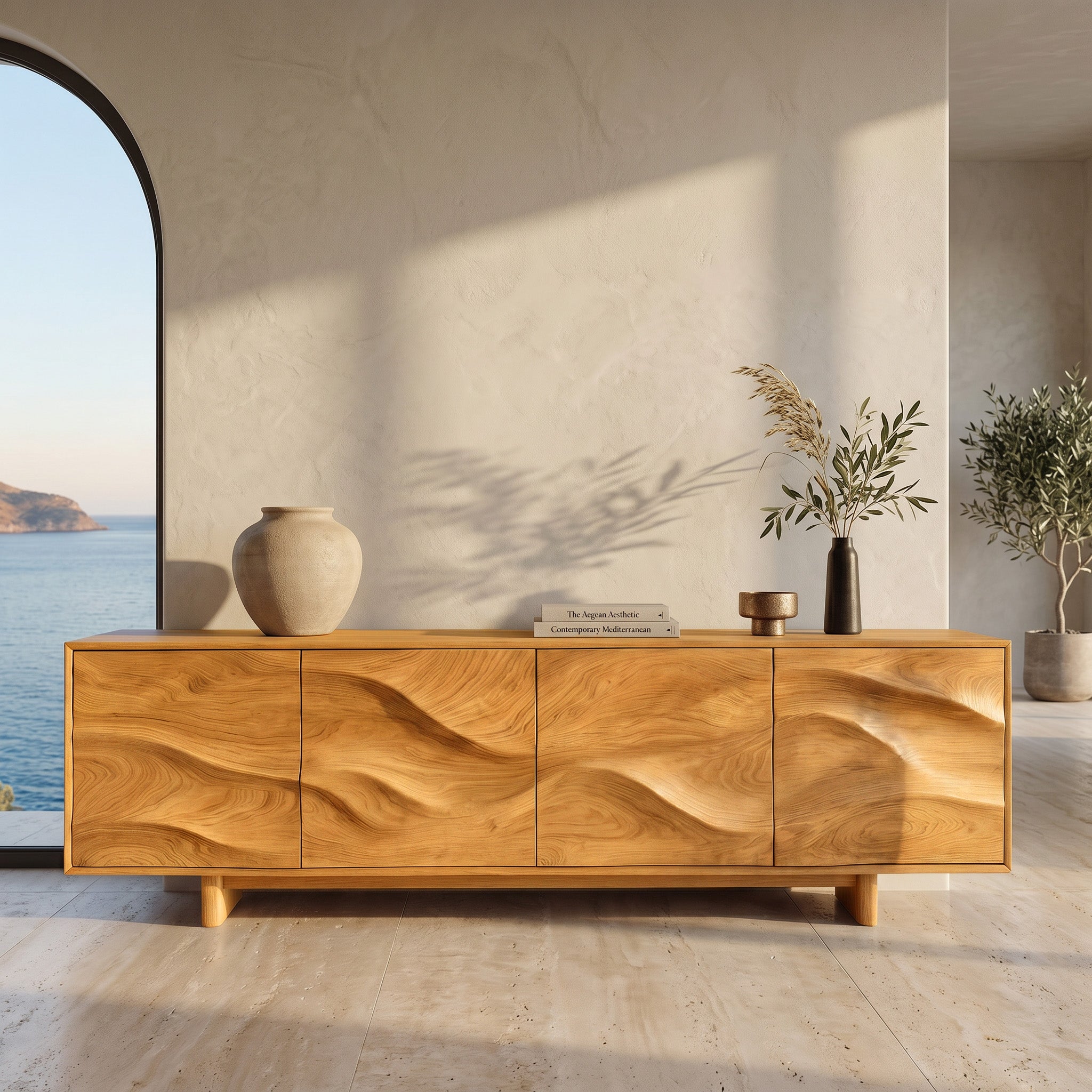 Minimalist Modern Sideboard Console For Living Room