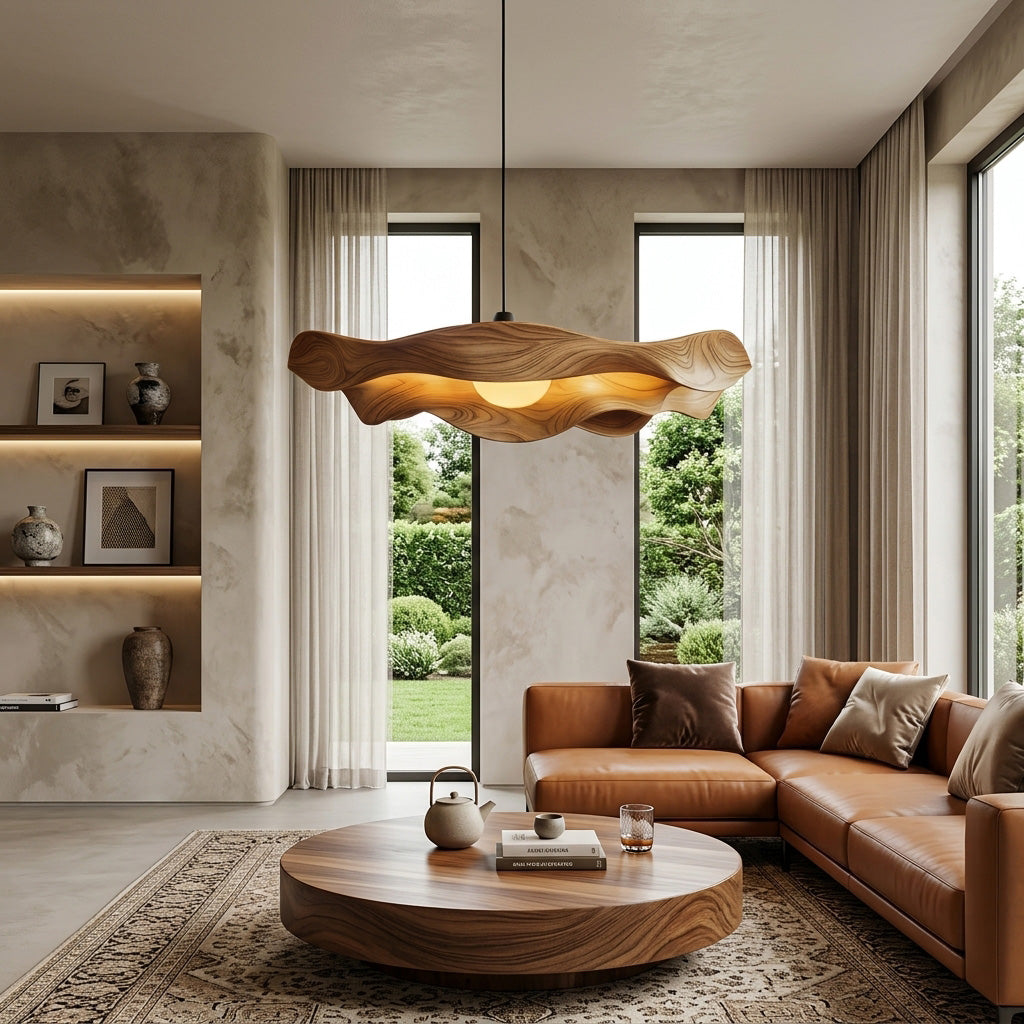 Modern Sculptural Pendant Light For Living Room