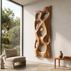Contemporary Sculptural Wall Art With Abstract Design For Entryway