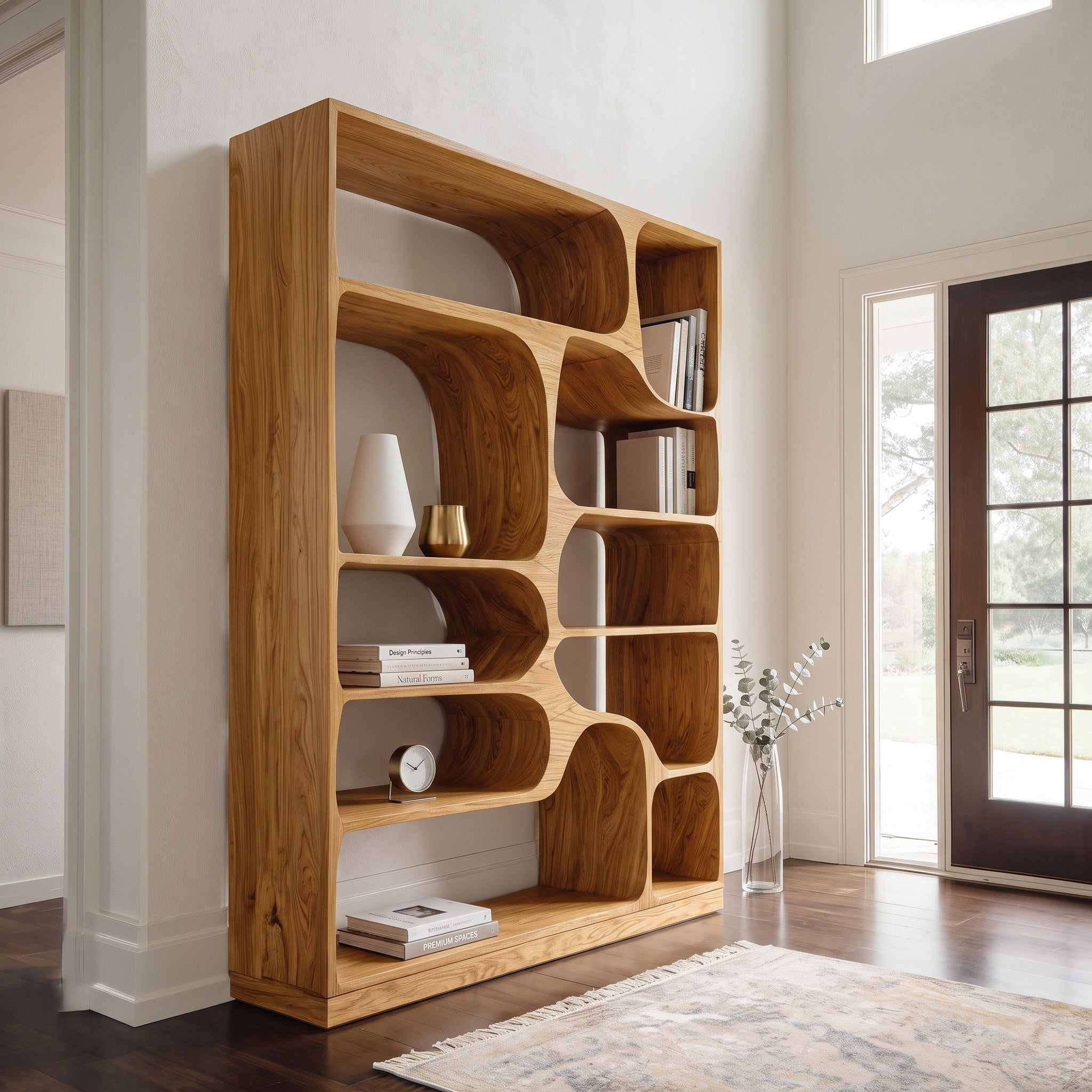 Artistic Bookcase For Living Room Or Bedroom
