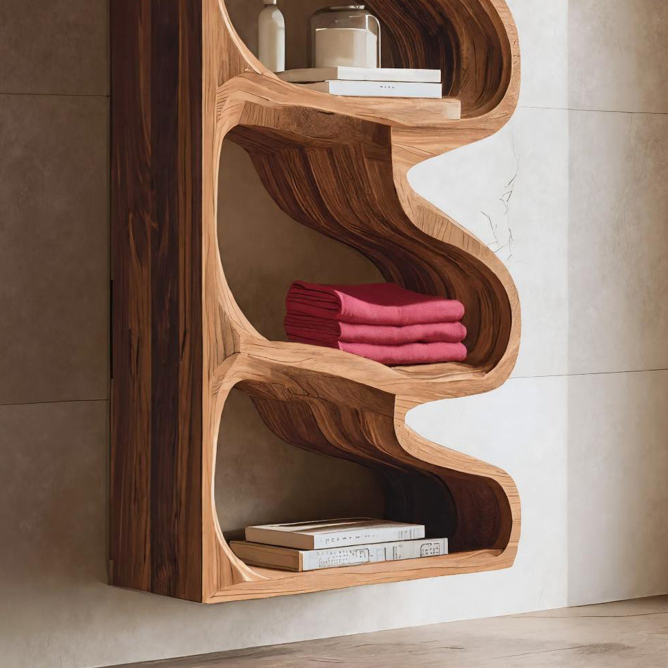 Organic Wall Bathroom Storage For Modern Bathroom Interior