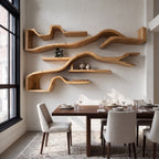 Organic Floating Bookshelf For Living Room Or Study