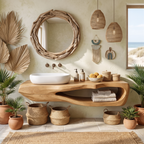 Rustic Bathroom Shelf For Industrial Bathroom Style