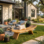 Rustic Live Edge Bench With Organic Curves For Entryway