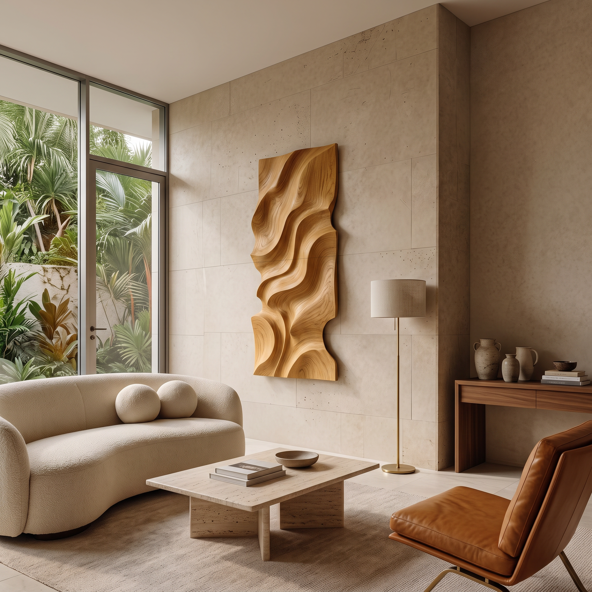 Modern Organic Wall Decor Art Piece For Living Room