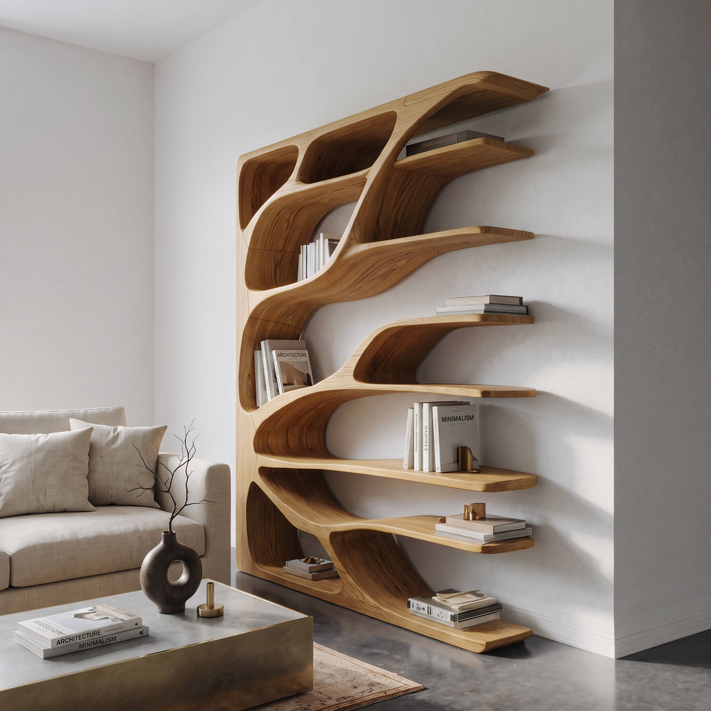 Modern Statement Bookshelf For Home Interiors Decor