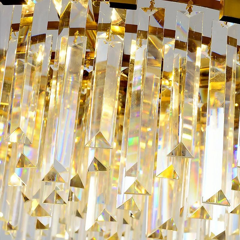 buyGio Gold & Chrome Crystal Chandelier - Morsale