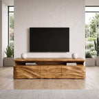 Modern TV Console With Shelf And Drawers For Living Room