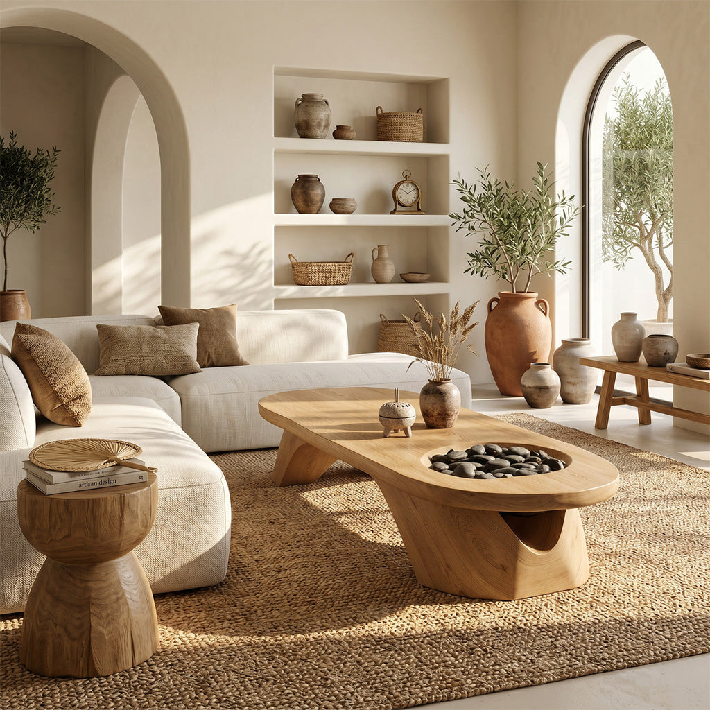 Handcrafted Wooden Live Edge Coffee Table For Living Roomdecor