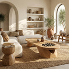 Handcrafted Wooden Live Edge Coffee Table For Living Roomdecor