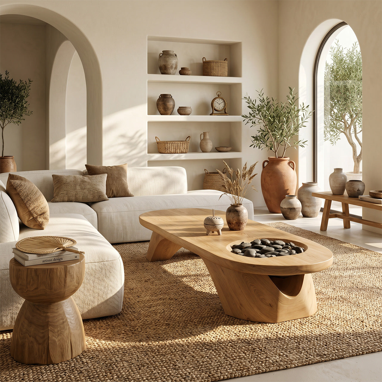 Handcrafted Wooden Live Edge Coffee Table For Living Roomdecor