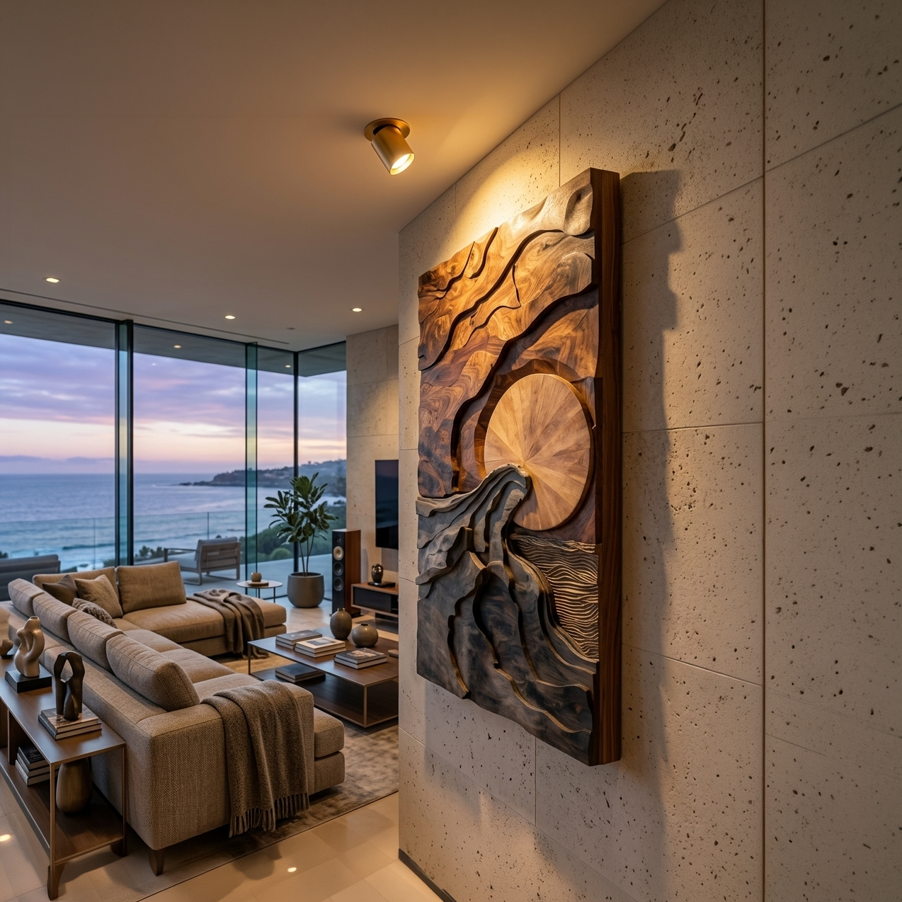Modern Wall Art With Landscape Design For Living Room