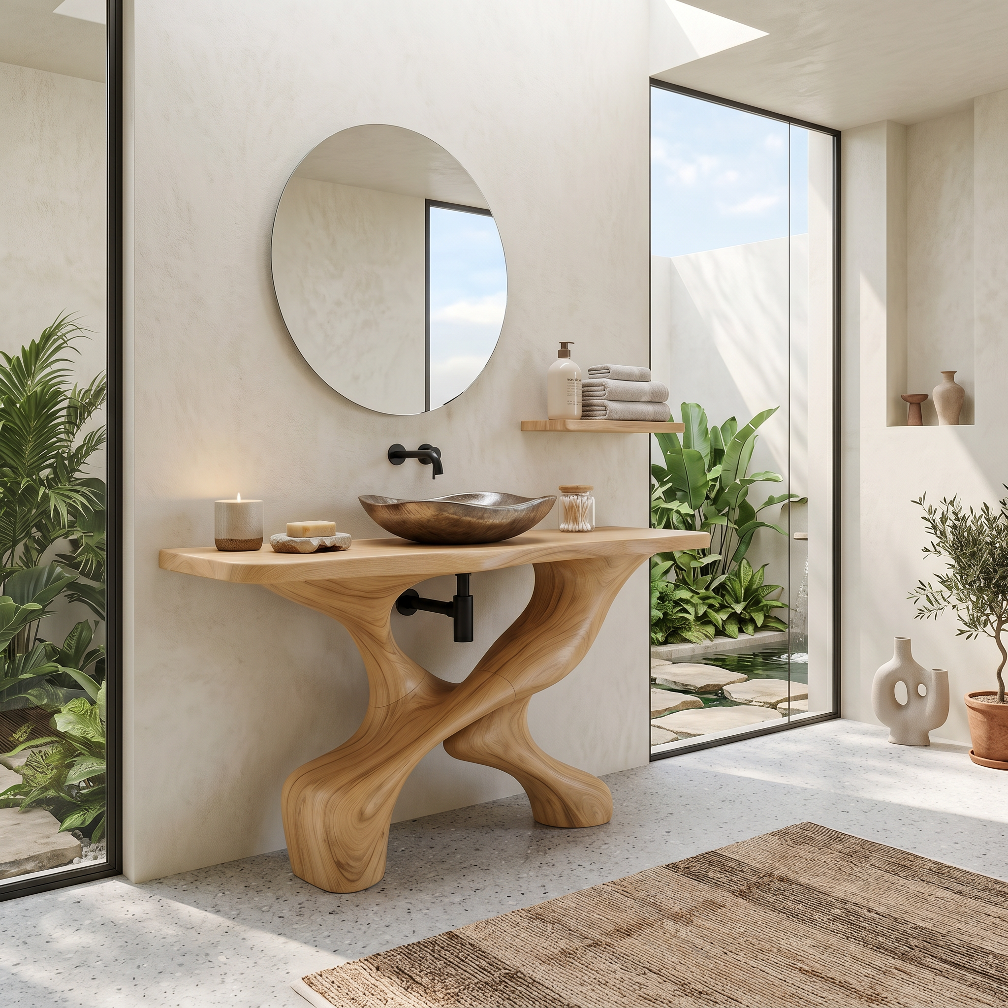 Handcrafted Vanity For Elegant Bathroom Furniture