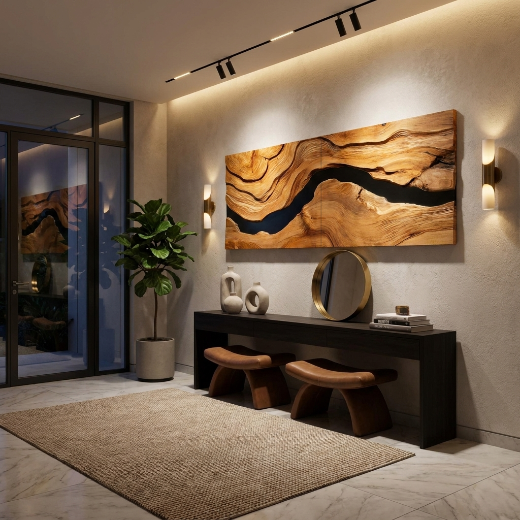 Modern Statement Wall Sculpture For Living Room
