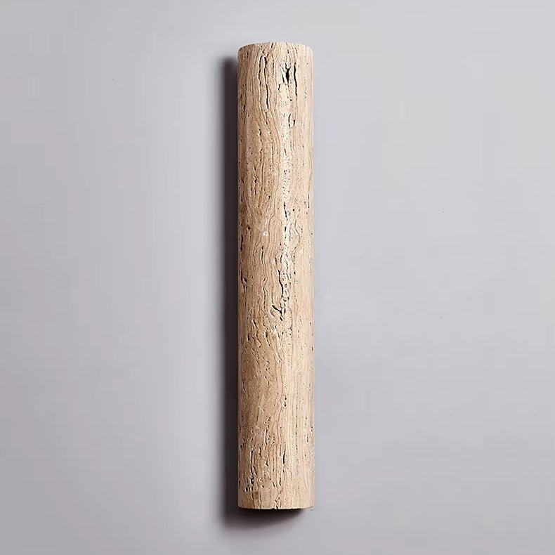 Solterra travertine wall sconce side profile