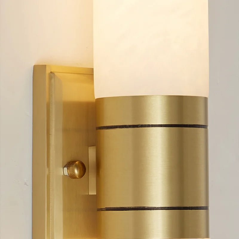 buySolenne Marble & Brass Wall Sconce - Morsale