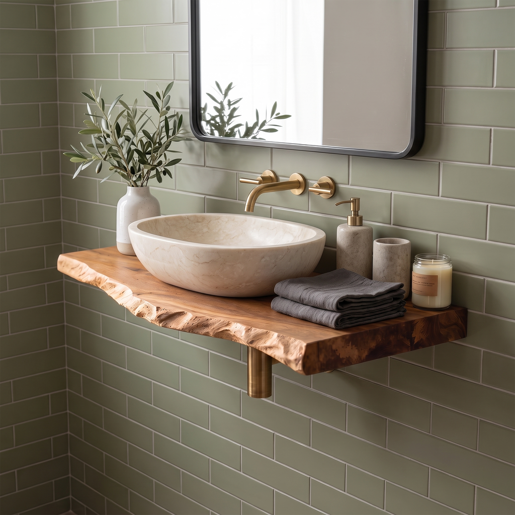 Mid Century Bathroom Vanity Decorating Ideas