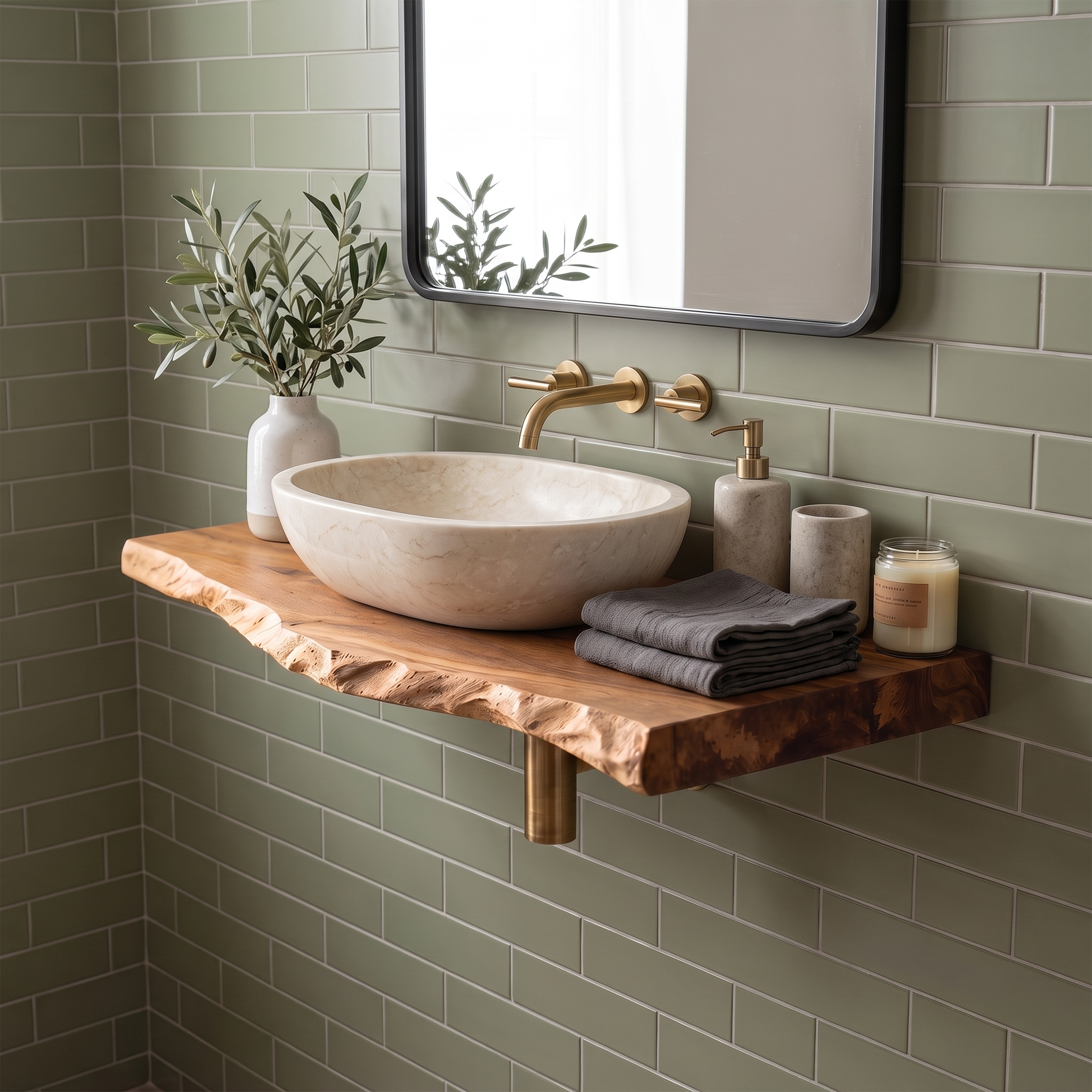 Mid Century Bathroom Vanity Decorating Ideas