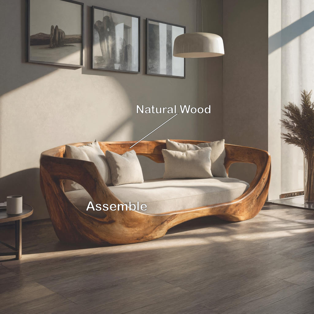 Modern Curved Sofa For Living Room Or Bedroom
