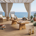 Minimalist Live Edge Outdoor Bench For Entryway Or Patio