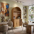 Modern Wine Cabinet With Storage For Dining Room