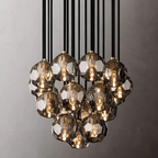 Boule De Radiant Crystal Cluster Chandelier 19"