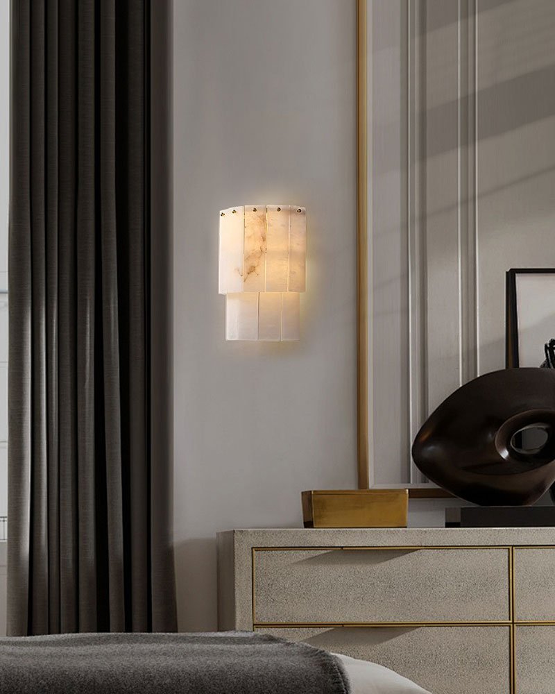 7-Layer Round Alabaster Chandelier lamp black for living room, bedroom, dining room-American Vintage chandelier lamp-casivra-casivra