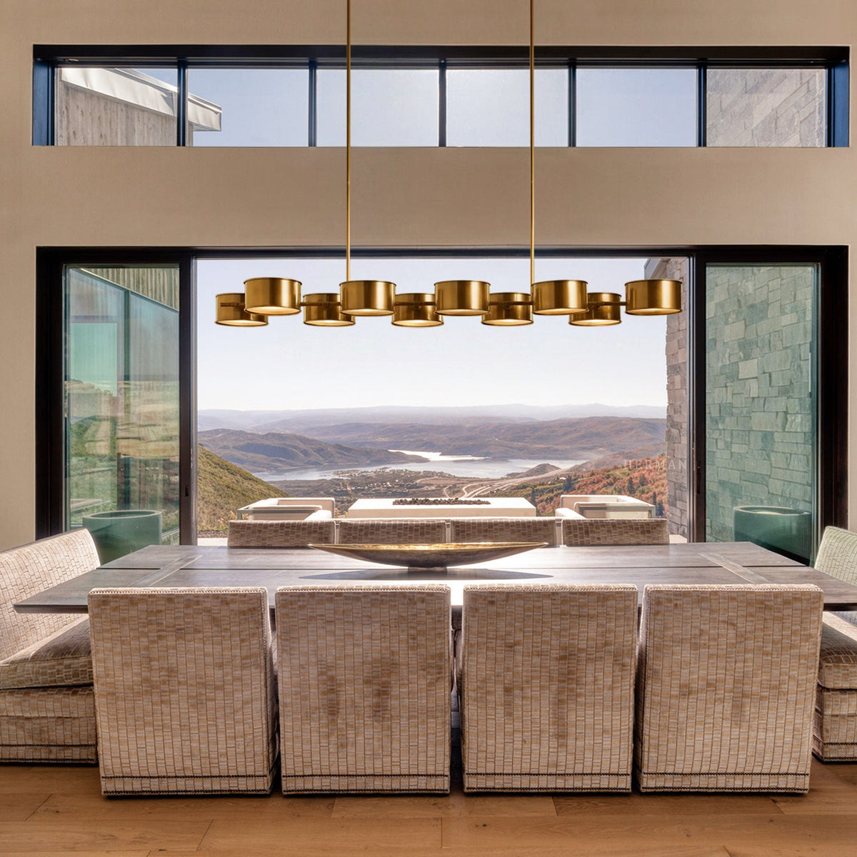 Daphne Metal Linear Chandelier
