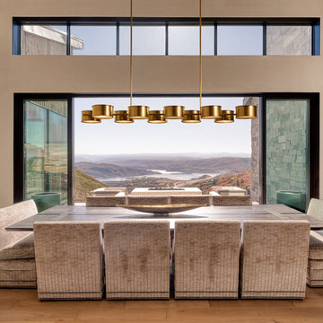 Daphne Metal Linear Chandelier