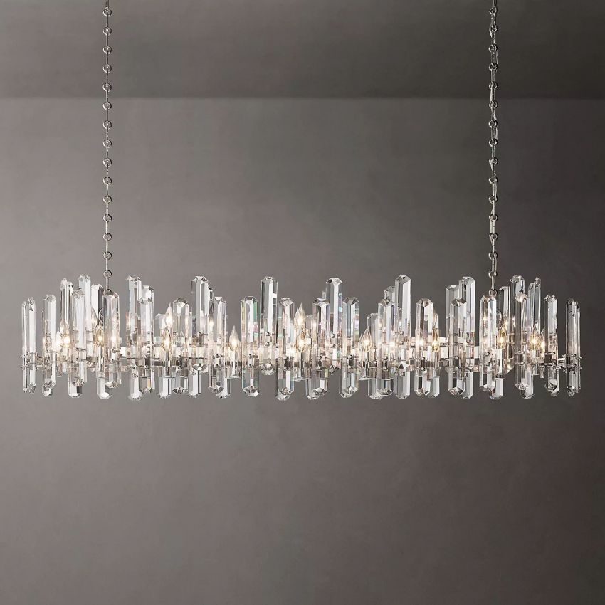 Monclair Radiant Crystal Linear Chandelier 72"