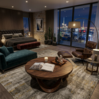 Modern Coffee Table Unique Base Design For Living Room