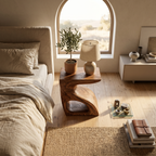 Modern Sculptural Side Table For Home Decor
