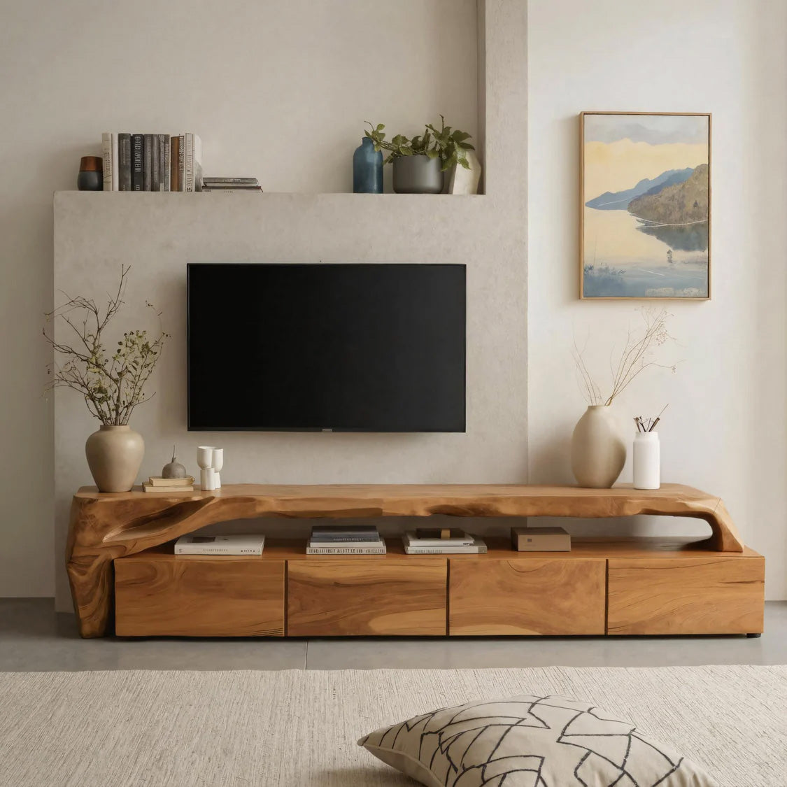Modern TV Stand With Storage For Living Room
