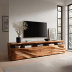 Modern TV Console With Shelf And Drawers For Living Room