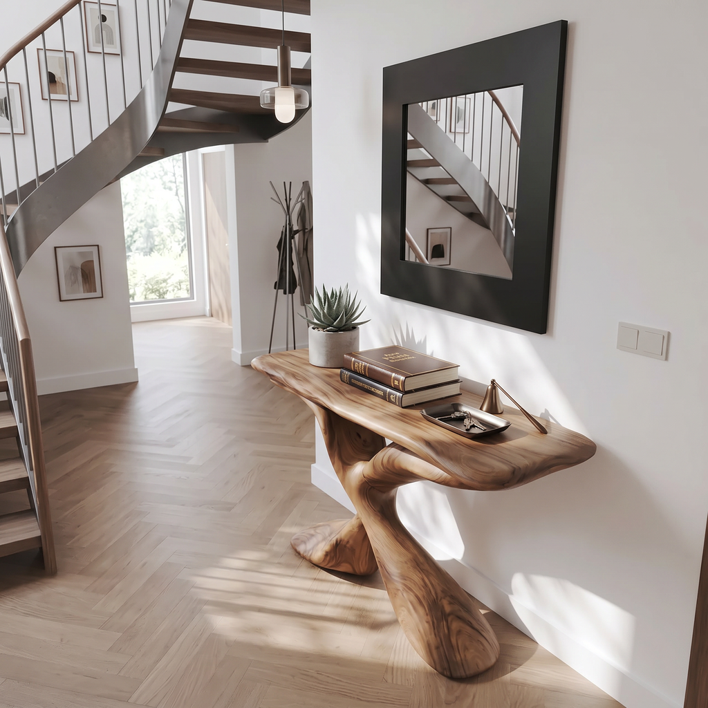 Mid Century Design Console Table For Living Room