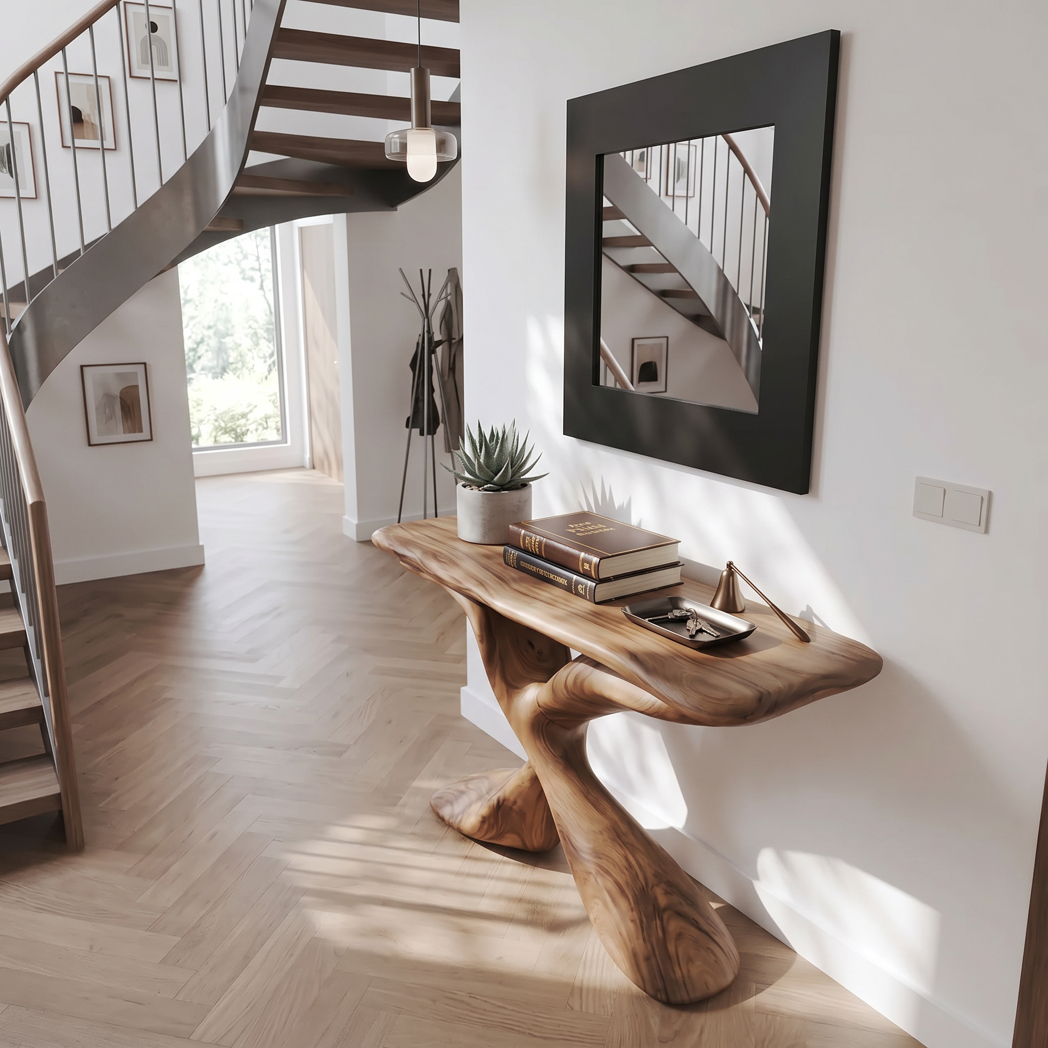 Mid Century Design Console Table For Living Room