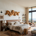 Modern Wavy Wall Art Sculpture For Living Room