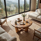 Modern Handcrafted Live Edge Low Table For Living Room Furniture Decor