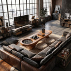 Farmhouse Solid Wood Coffee Table For Living Room And Entryway Design