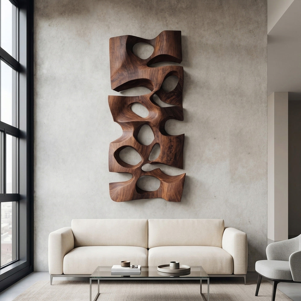 Modern Abstract Wall Sculpture For Living Room