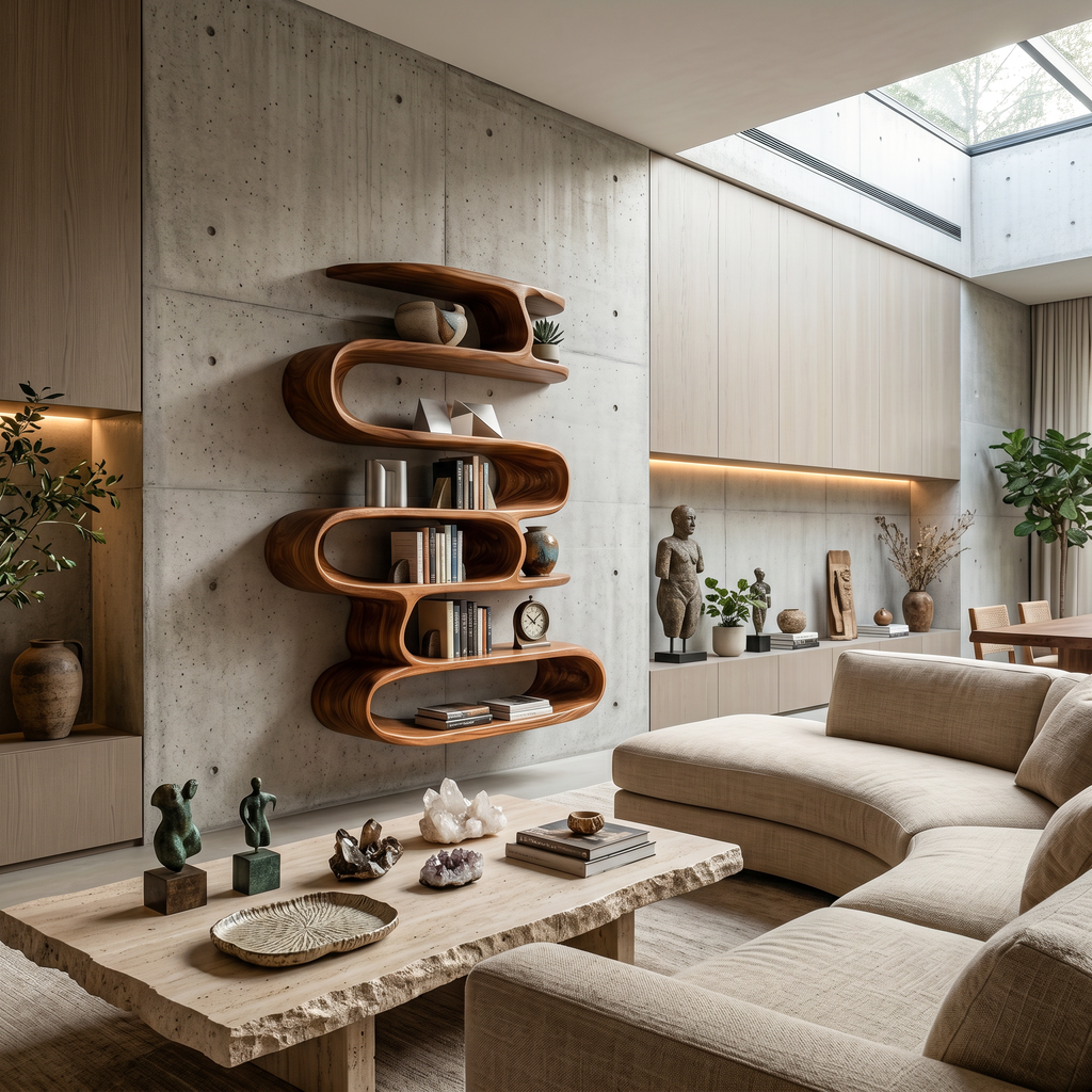 Elegant Wall-Mounted Shelf For Modern Home Decor