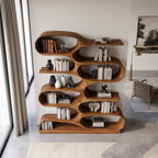 Organic Living Room Bookshelf For Home Decor
