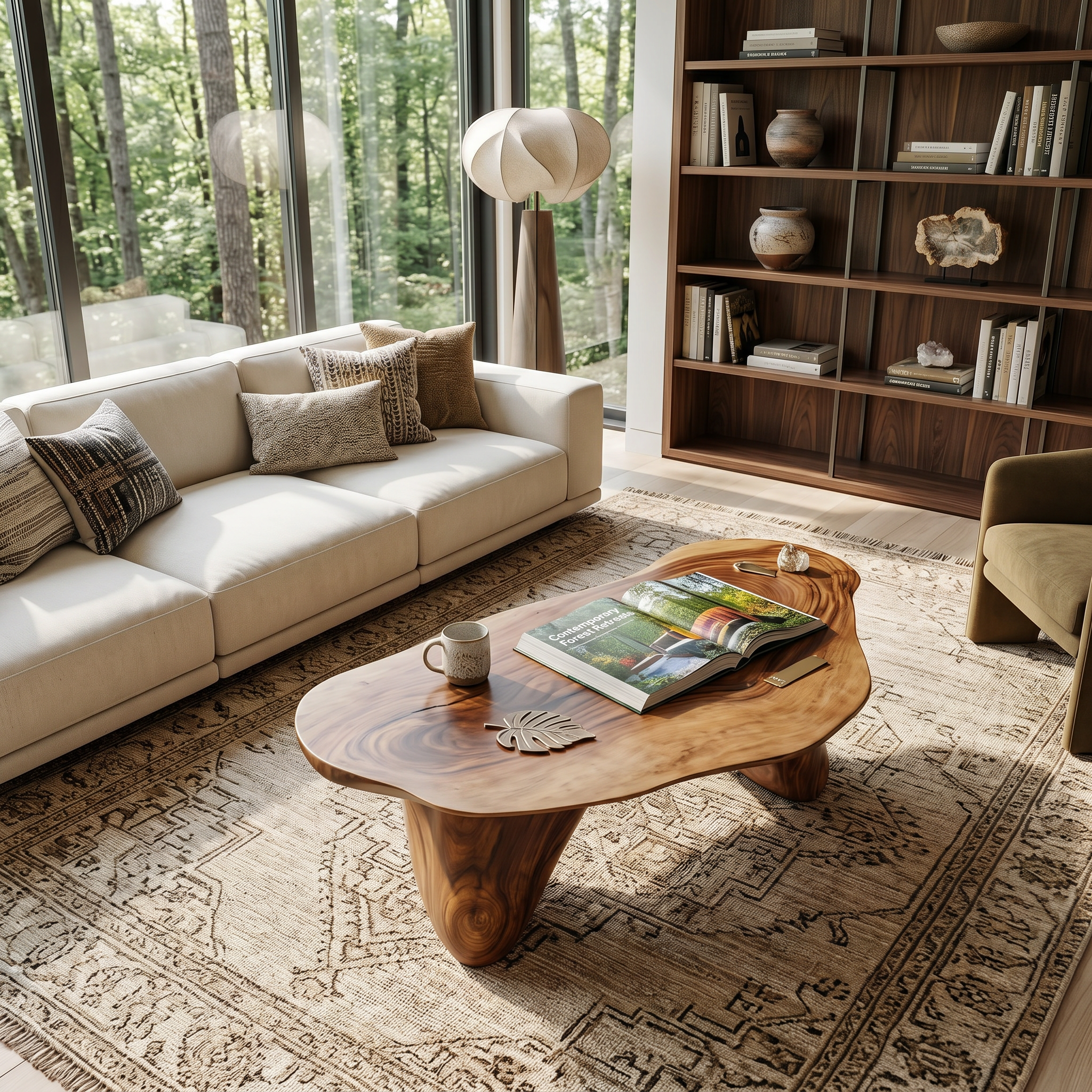 Handcrafted Low Table For Sophisticated Interiors
