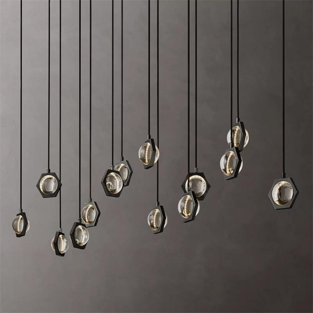 Eclatant Celestial Orbit Linear Chandelier 54"