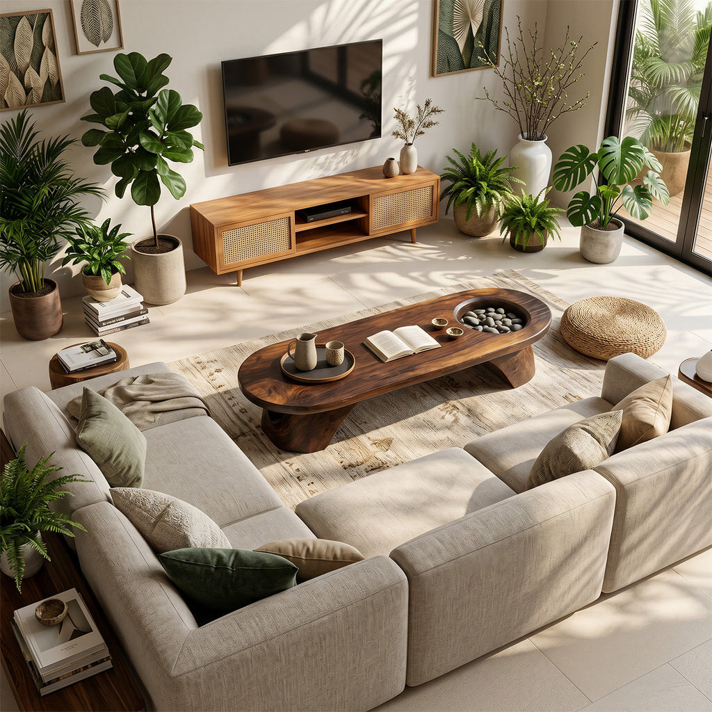 Handcrafted Wooden Live Edge Coffee Table For Living Roomdecor