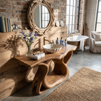 Rustic Solid Wood Vanity For Bathroom Furniture Decor