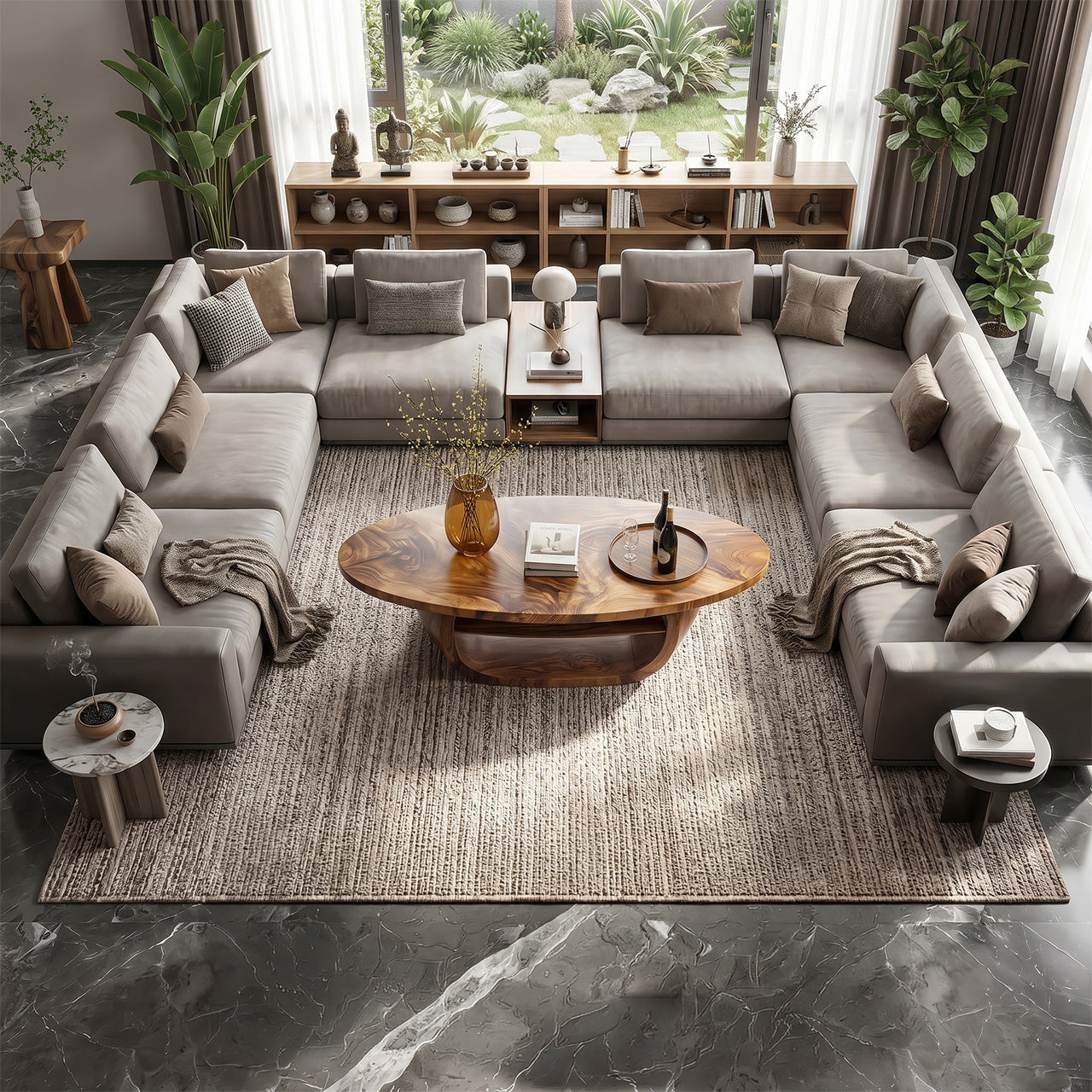 Modern Solid Wood Low Coffee Table For Living Room Furniture Decor