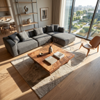 Handcrafted Live Edge Solid Wood Coffee Table For Living Room