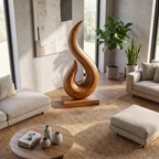Handcrafted Abstract Sculpture For Outdoor Wall Design